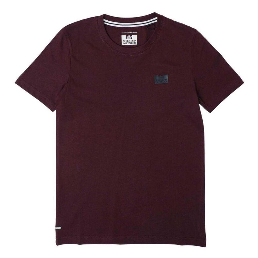 Weekend Offender Womens/Ladies Logo T-Shirt / Burgundy